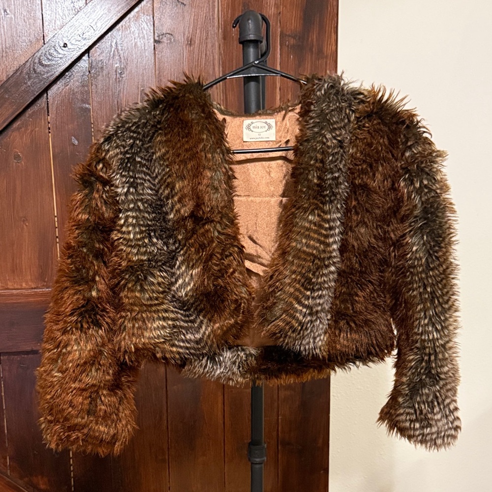 JOYFOLIE-Faux Fur Jacket